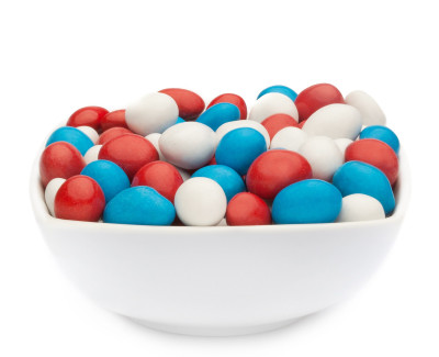 WHITE, RED &amp; BLUE PEANUTS