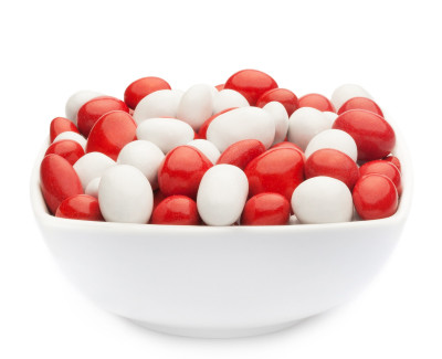 WHITE &amp; RED PEANUTS Muster