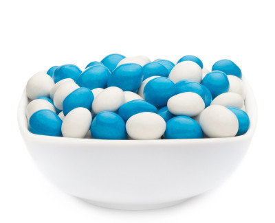 WHITE &amp; BLUE PEANUTS Muster