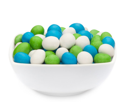 WHITE, GREEN &amp; BLUE PEANUTS Muster