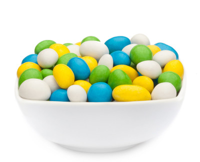WHITE, YELLOW, GREEN &amp; BLUE PEANUTS Muster