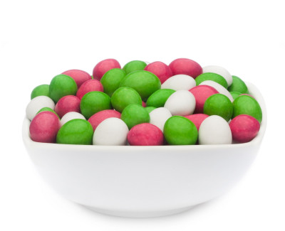 WHITE, PINK &amp; GREEN PEANUTS Muster